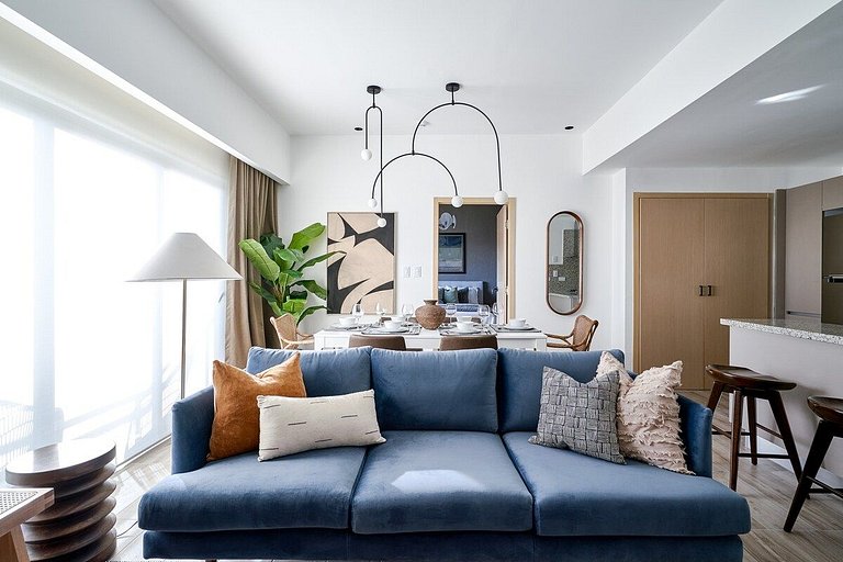 Cozy 1BR near Blue Mall with pool and fast wifi in Piantini
