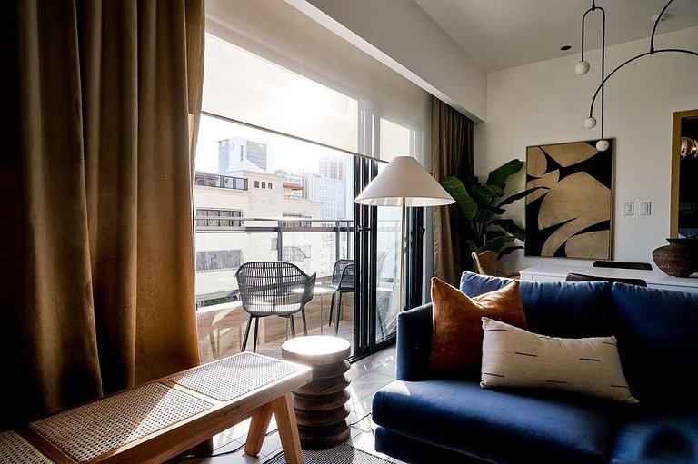 Cozy 1BR near Blue Mall with pool and fast wifi in Piantini