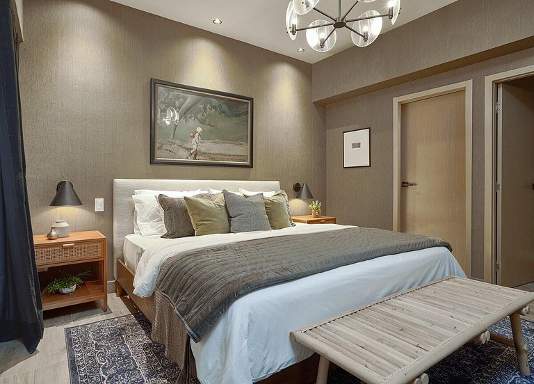 Cozy 1BR near Blue Mall with pool and fast wifi in Piantini
