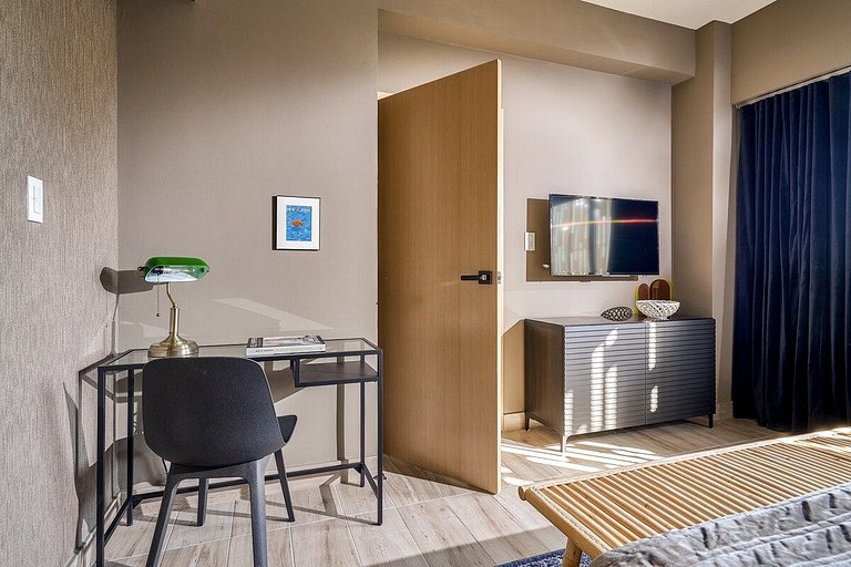 Cozy 1BR near Blue Mall with pool and fast wifi in Piantini