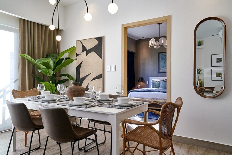 Cozy 1BR near Blue Mall with pool and fast wifi in Piantini