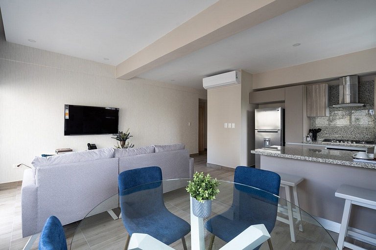 Modern city center apartment near Blue Mall with pool and ca