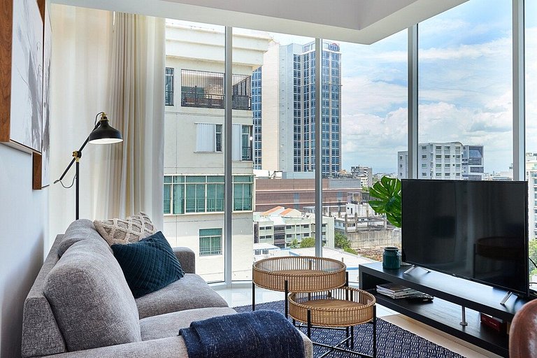 Getaway 1BR-WiFi-AC-View-Gym-BlueMall-YellowKey