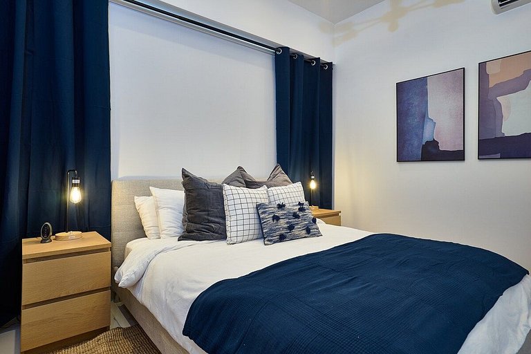 Getaway 1BR-WiFi-AC-View-Gym-BlueMall-YellowKey