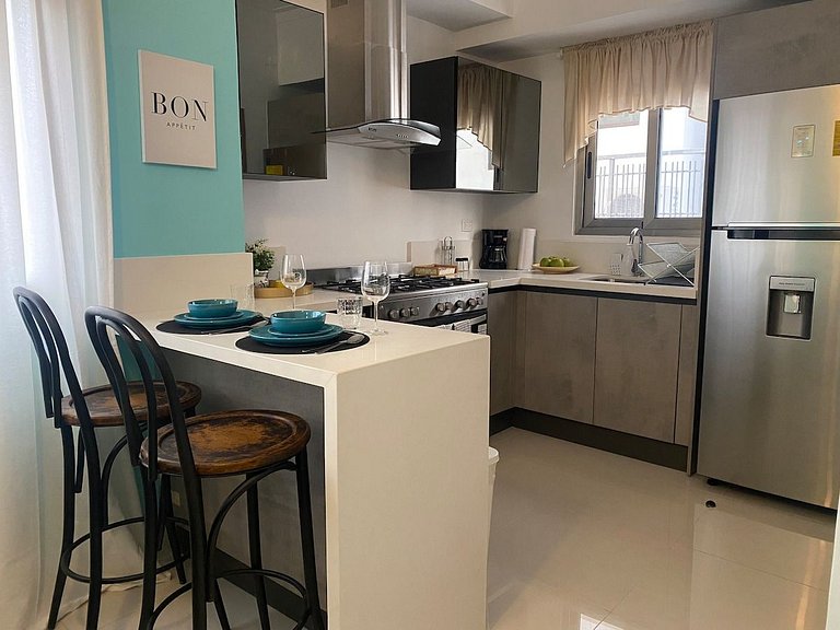 *Pool*Modern & Comfy 1BR ROOF TOP, naco|YellowKey*