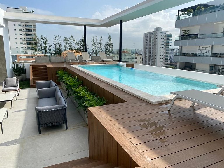 *Pool*Modern & Comfy 1BR ROOF TOP, naco|YellowKey*