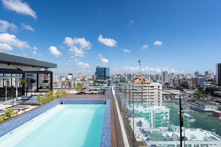 Downtown*Cozy*1br* POOL* 50MB| Yellowkey