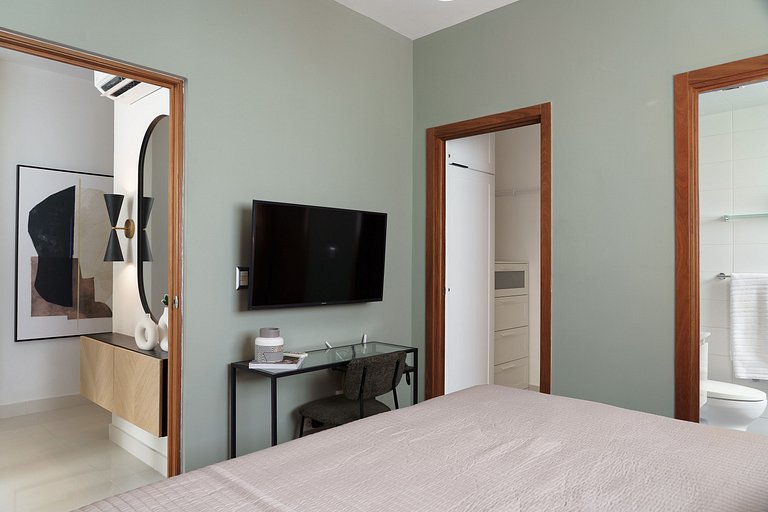 1BR apart, A/C, Wifi, Smart tv*Piantini-YellowKey