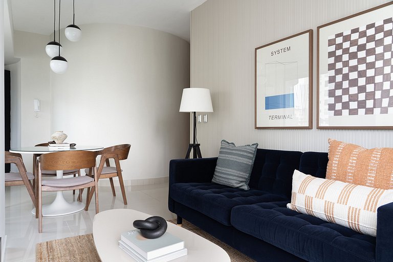 1BR Unit C6, A/C, Wifi, SmartTV-Piantini-YellowKey