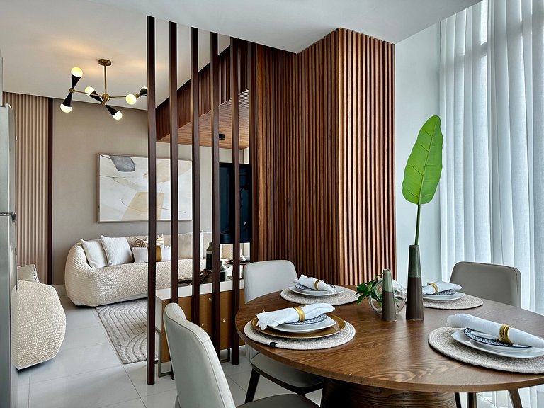 Designer 1BR Piantini Near Blue Mall, Rooftop Pool | YellowK