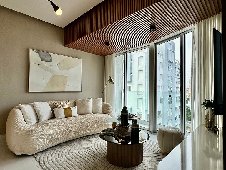 Designer 1BR Piantini Near Blue Mall, Rooftop Pool | YellowK