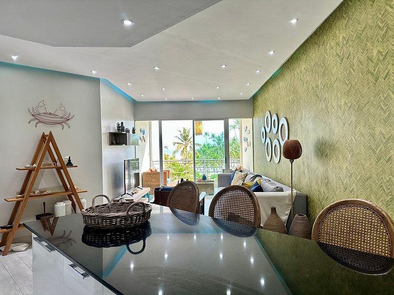 Beachfront 2BR Escape | Sea & Pool Views | Juan Dolio – By Y