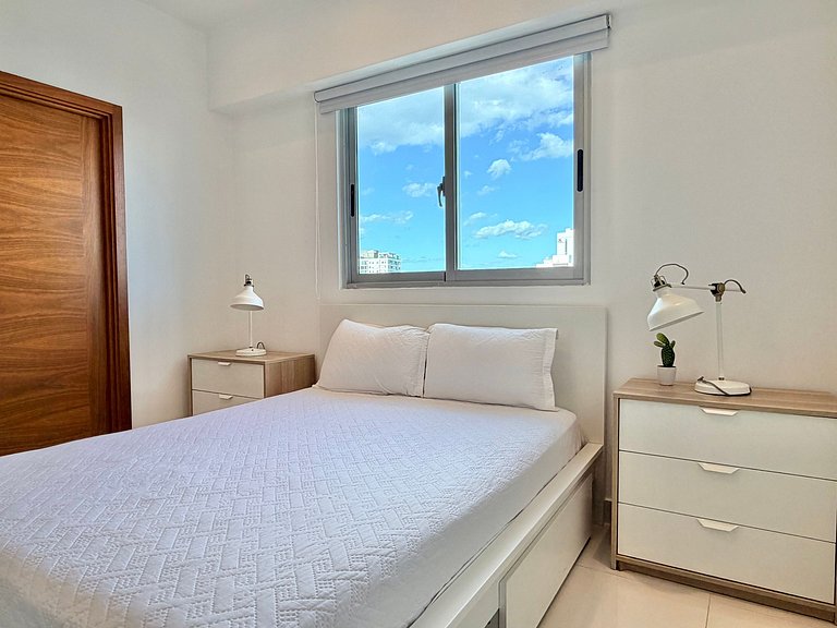 1BR apart, A/C, Wifi, Smart tv*Piantini-YellowKey