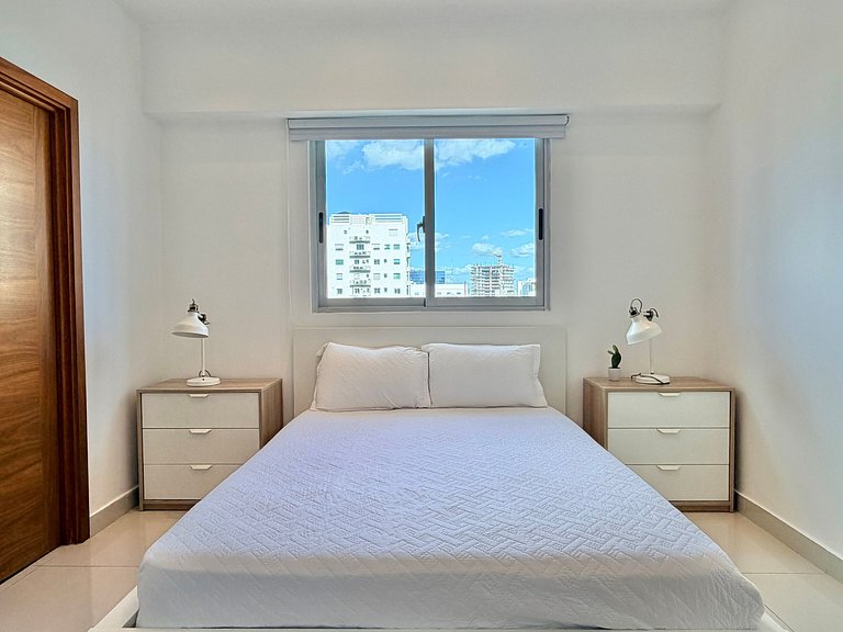 1BR apart, A/C, Wifi, Smart tv*Piantini-YellowKey