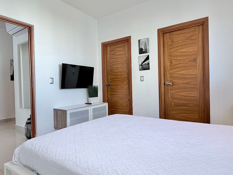 1BR apart, A/C, Wifi, Smart tv*Piantini-YellowKey