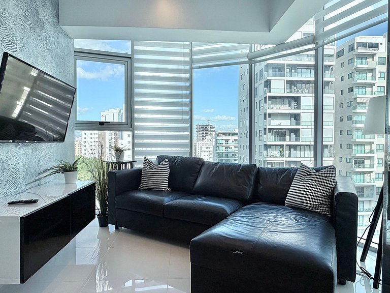 1BR apart, A/C, Wifi, Smart tv*Piantini-YellowKey