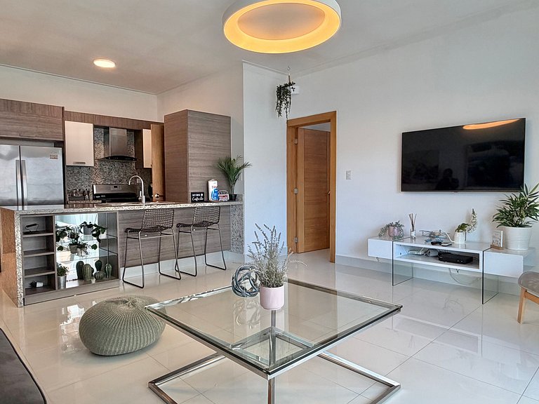 Stunning one-bedroom with pool, and gym - YK