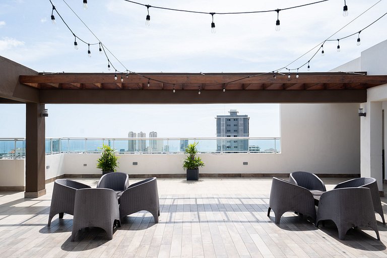 Stunning one-bedroom with pool, and gym - YK